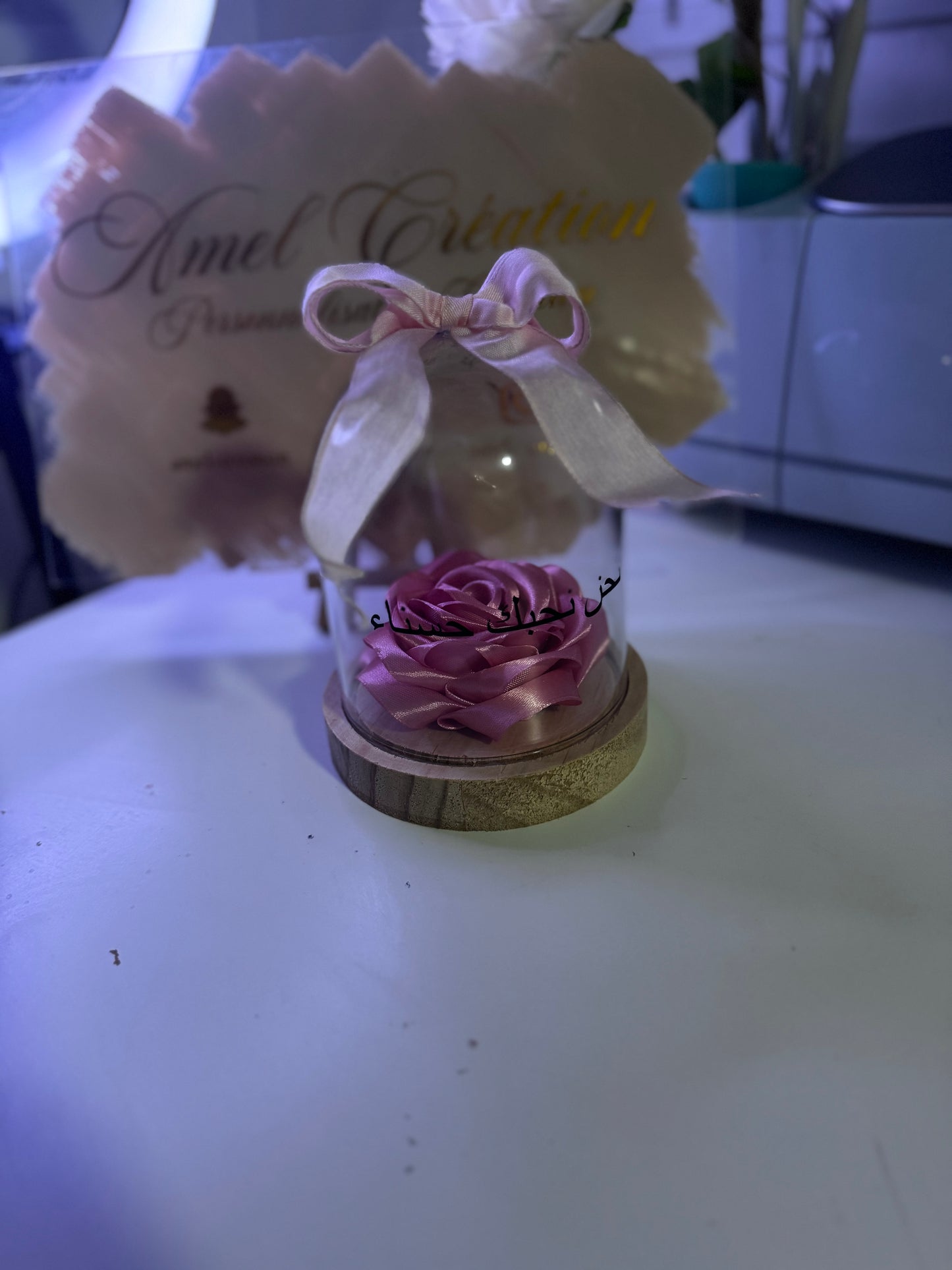 Rose sous cloche